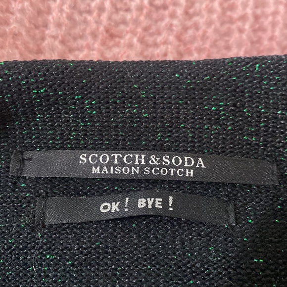 Scotch & Soda OK Bye Selina mohair blend colorblock high neck fuzzy sweater XS - Picture 13 of 16